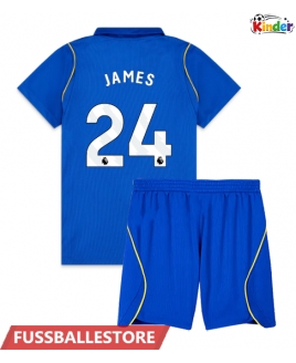 Günstige Chelsea Reece James #24 Heimtrikotsatz Kinder 2026-27 Kurzarm (+ Kurze Hosen)